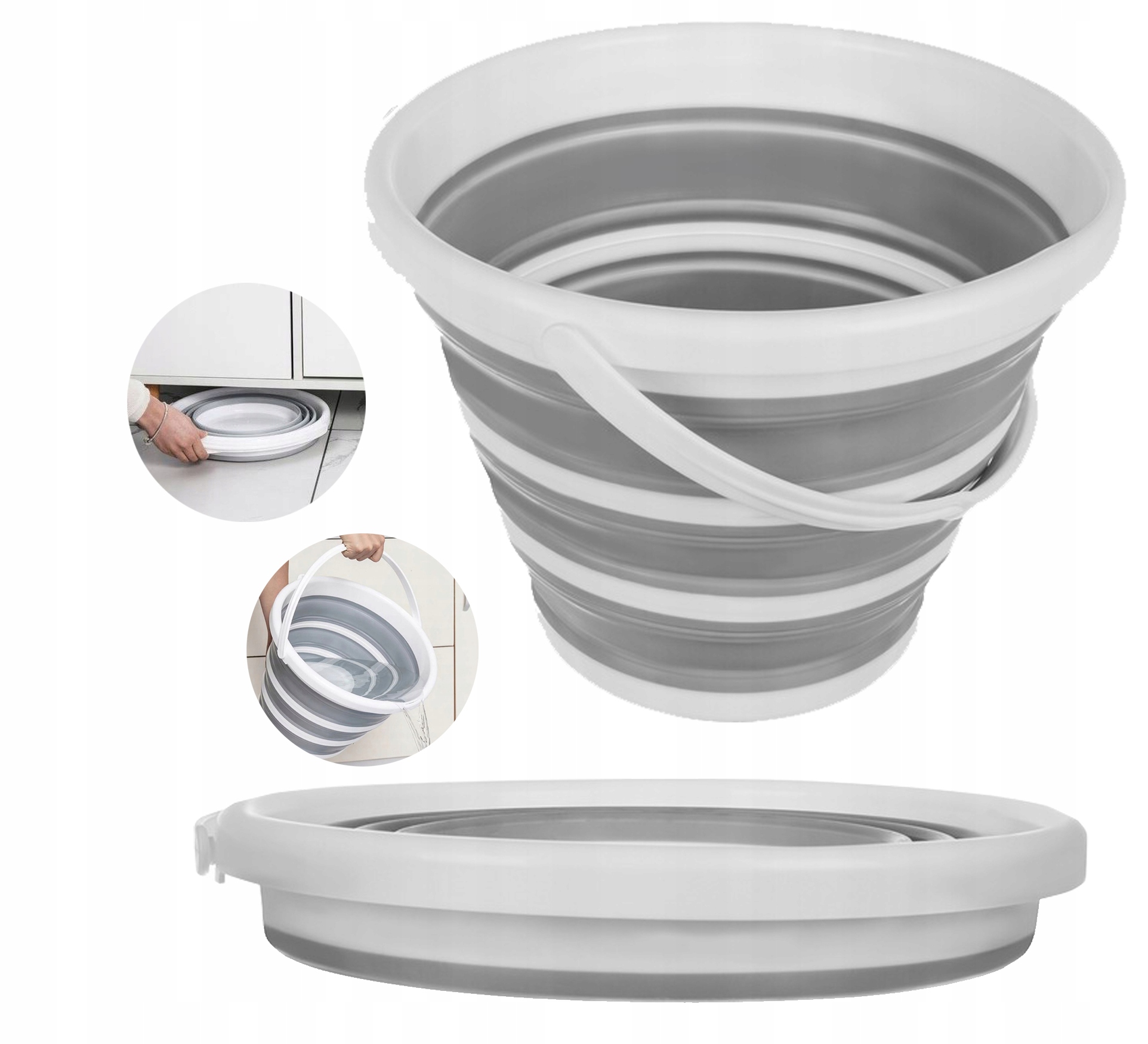 wiadro silikonowe składane 10l