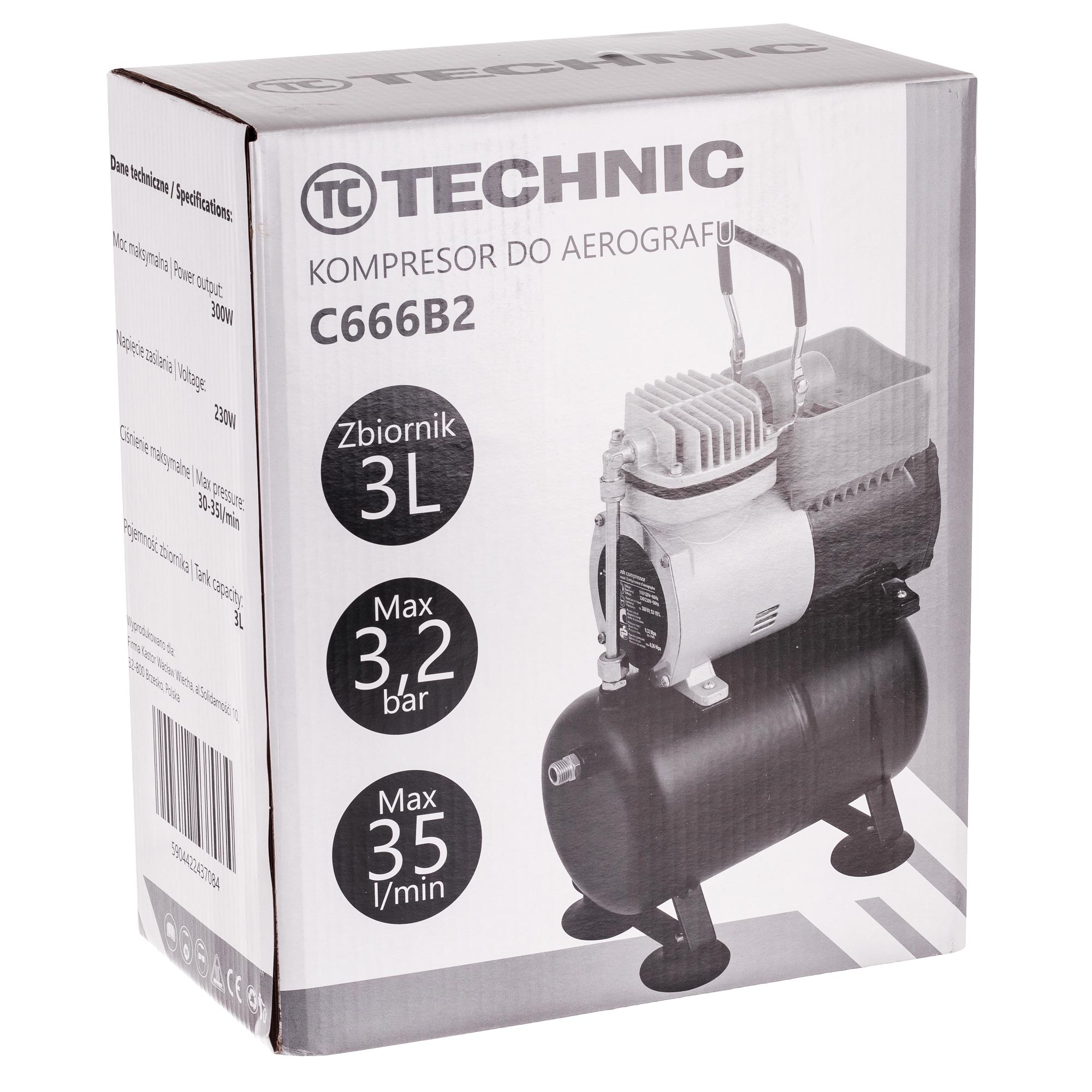 *kompresor 666b2 + redukcja 1/4-1/8 + teflon + oring