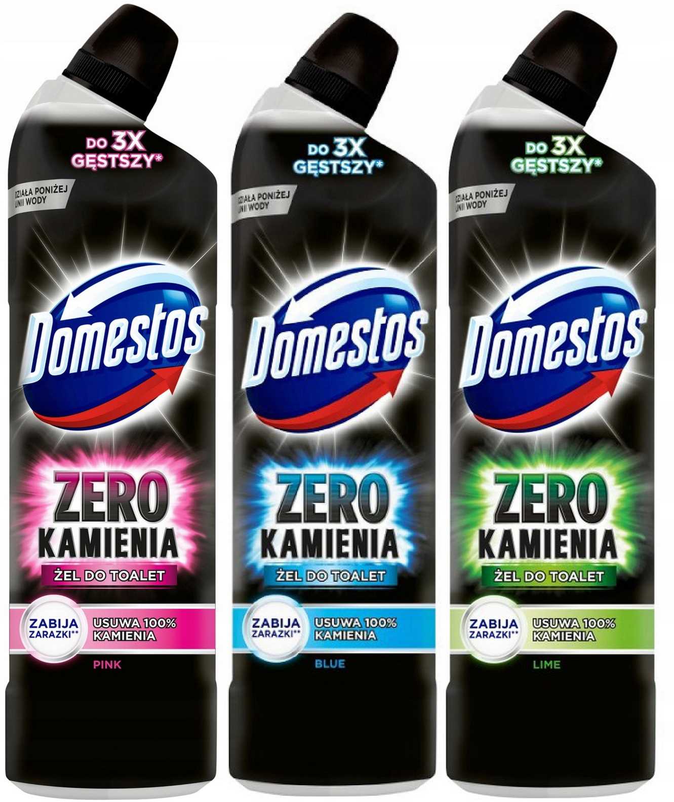 zestaw 3x 750ml domestos zero kamienia