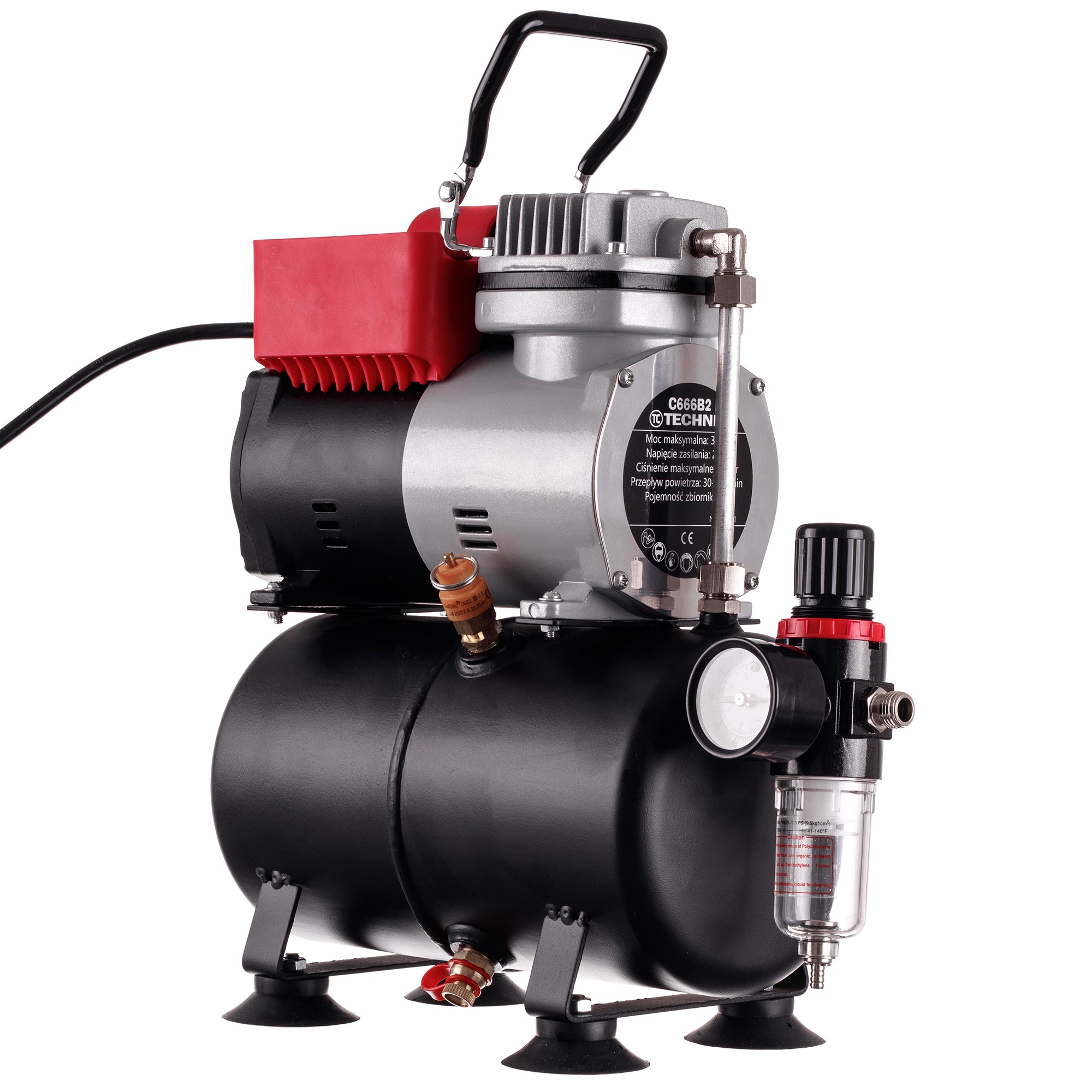 *kompresor 666b2 + redukcja 1/4-1/8 + teflon + oring