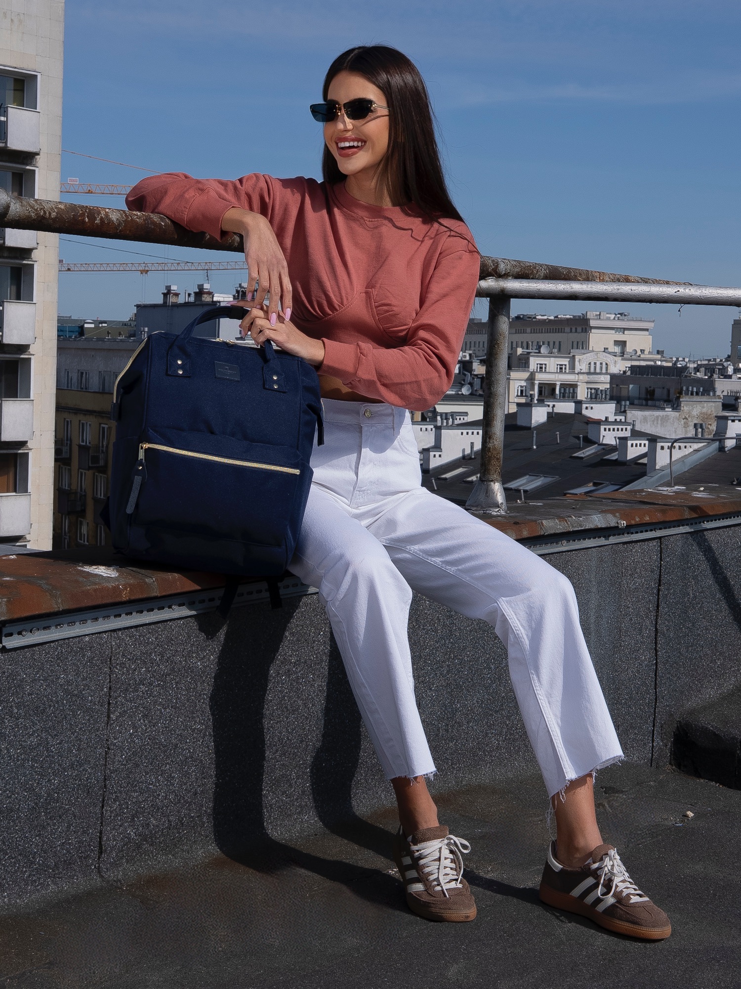 plecak materiałowy ptn alfa-6010 navy