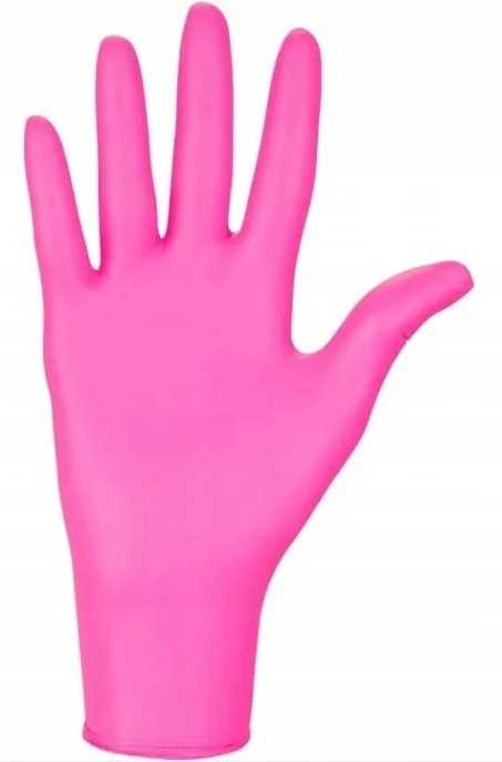 rękawice nitrylowe 100 szt. 6-xs nitrylex magenta - 10 szt.