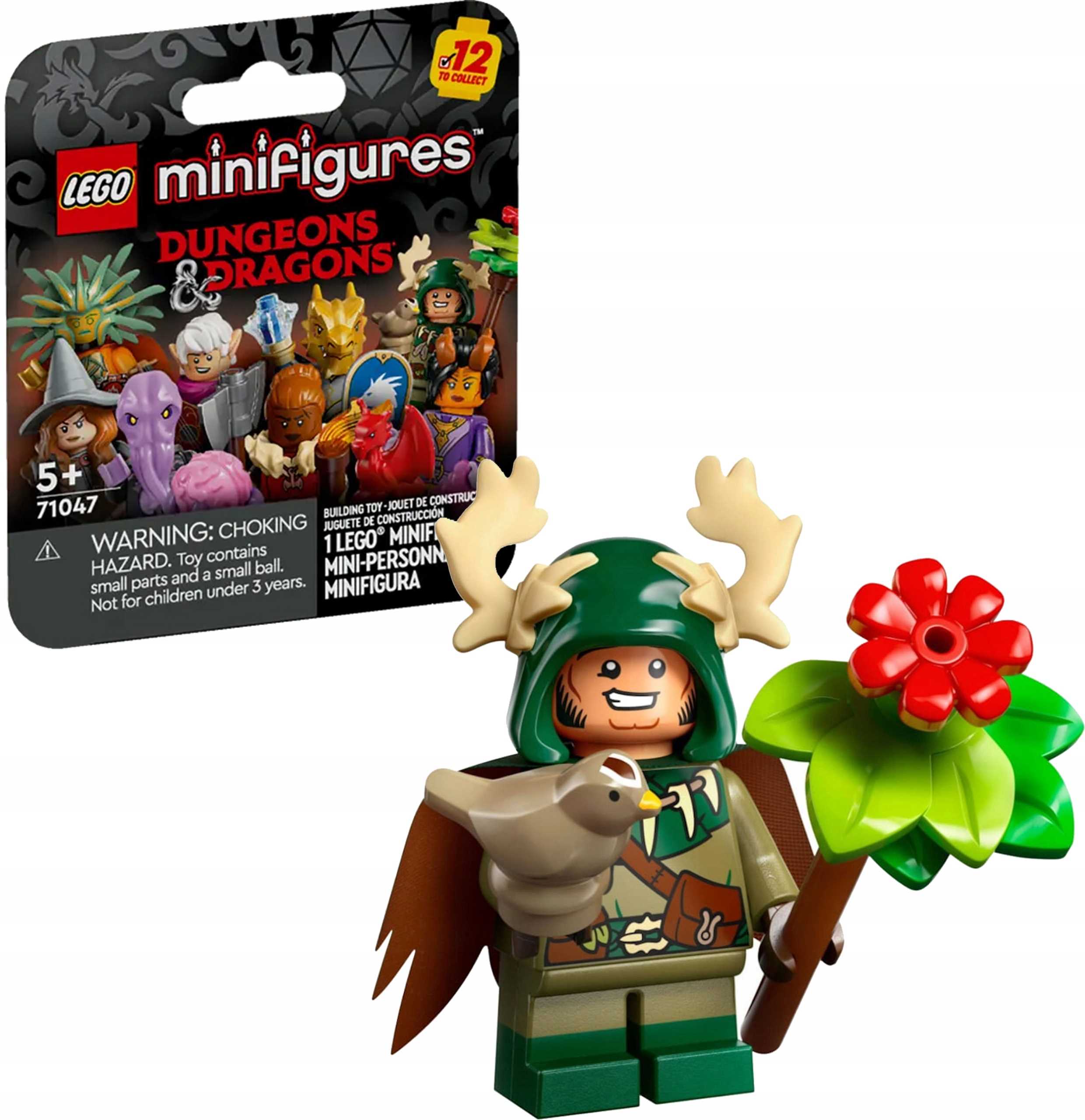 71047 - lego minifigures - niziołek druid - dungeons & dragons
