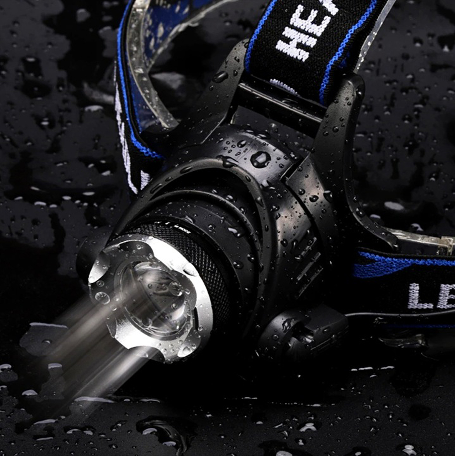 latarka czołowa led t6 zoom 2 akumulatorki