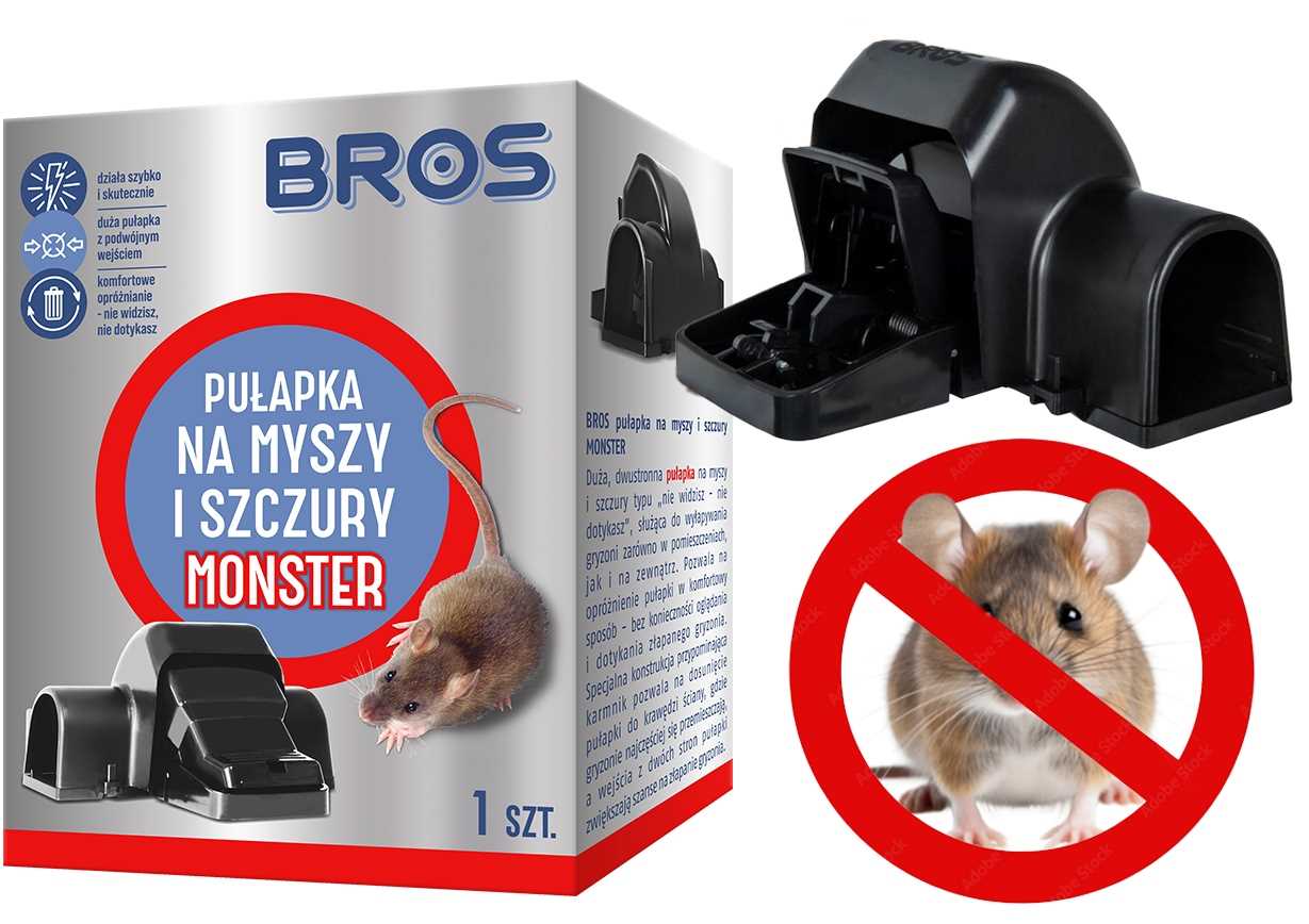 bros - pułapka na myszy i szczury monster