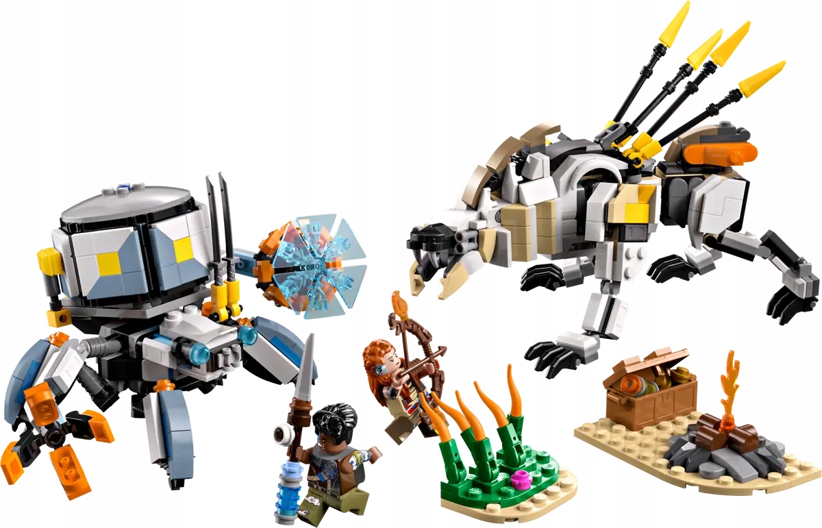 77037 - lego pozostałe serie - aloy i varl kontra krabołaz i piłoząb