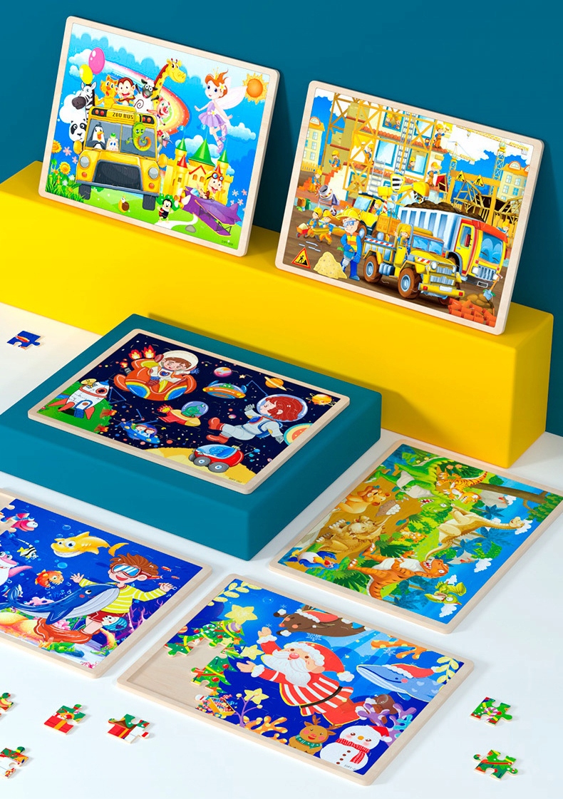 puzzle drewniane kosmos jhtoy-994