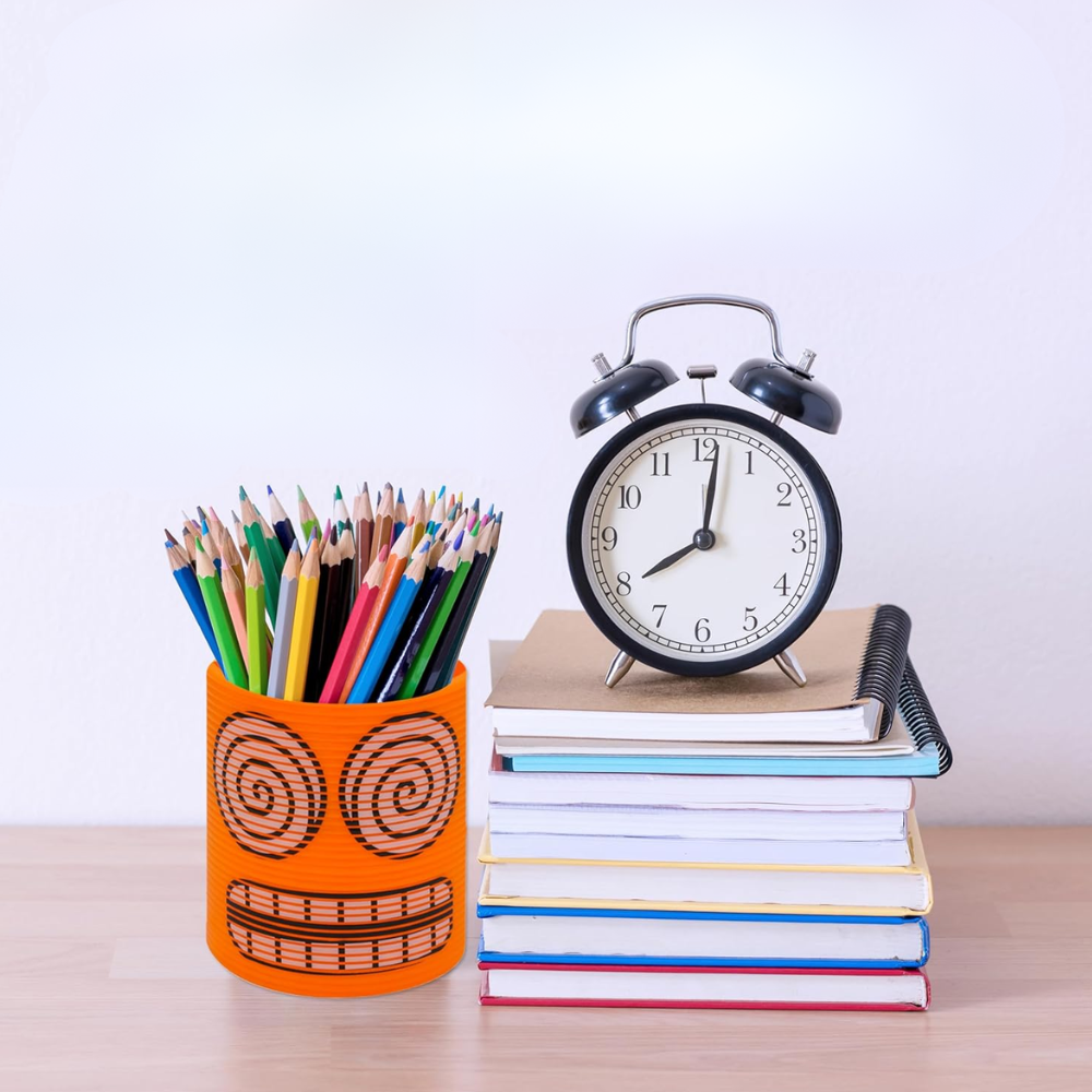 sprężyna dla dzieci magiczna sprężynka magic springs emoji pomarańczowa