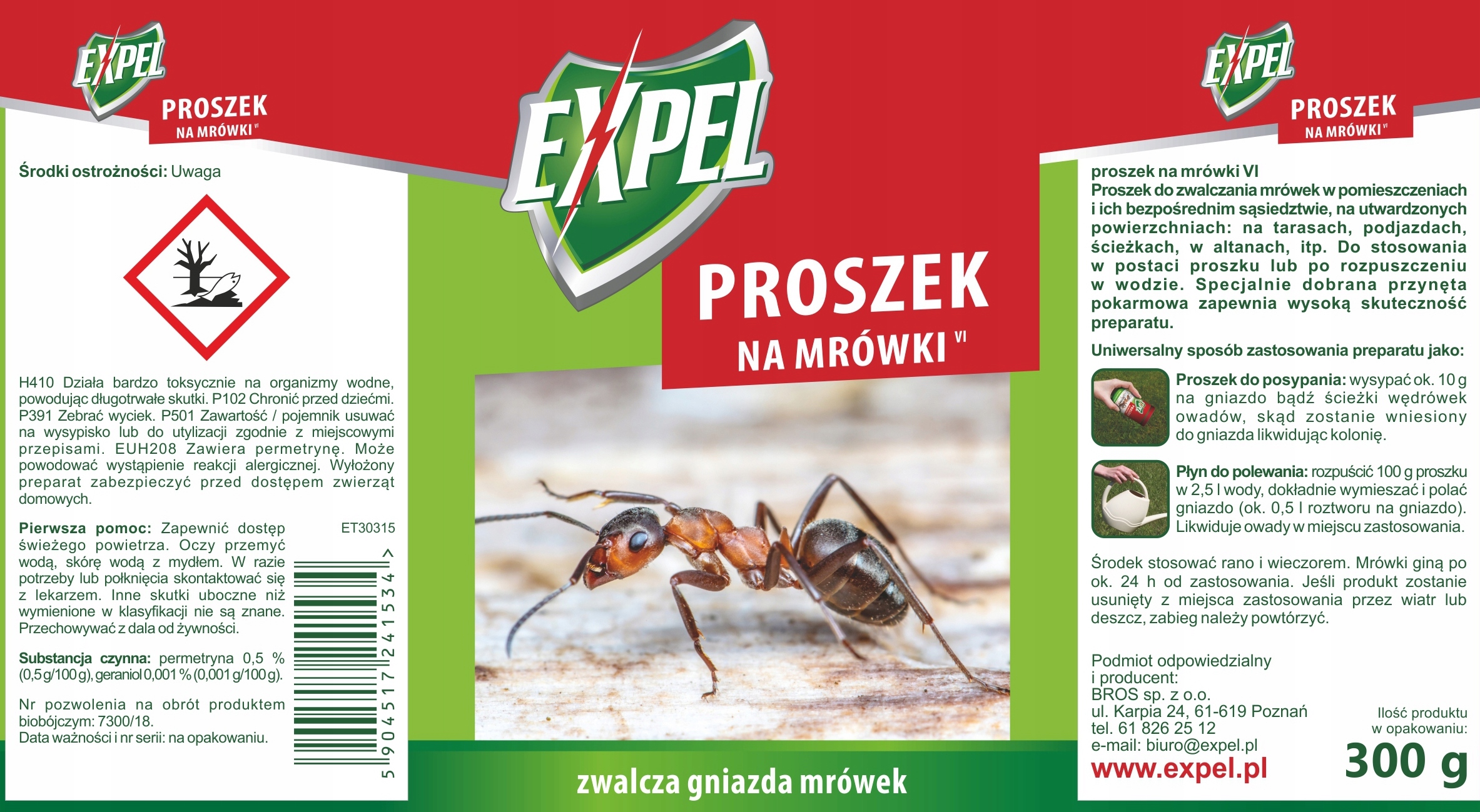 expel - proszek na mrówki 300g