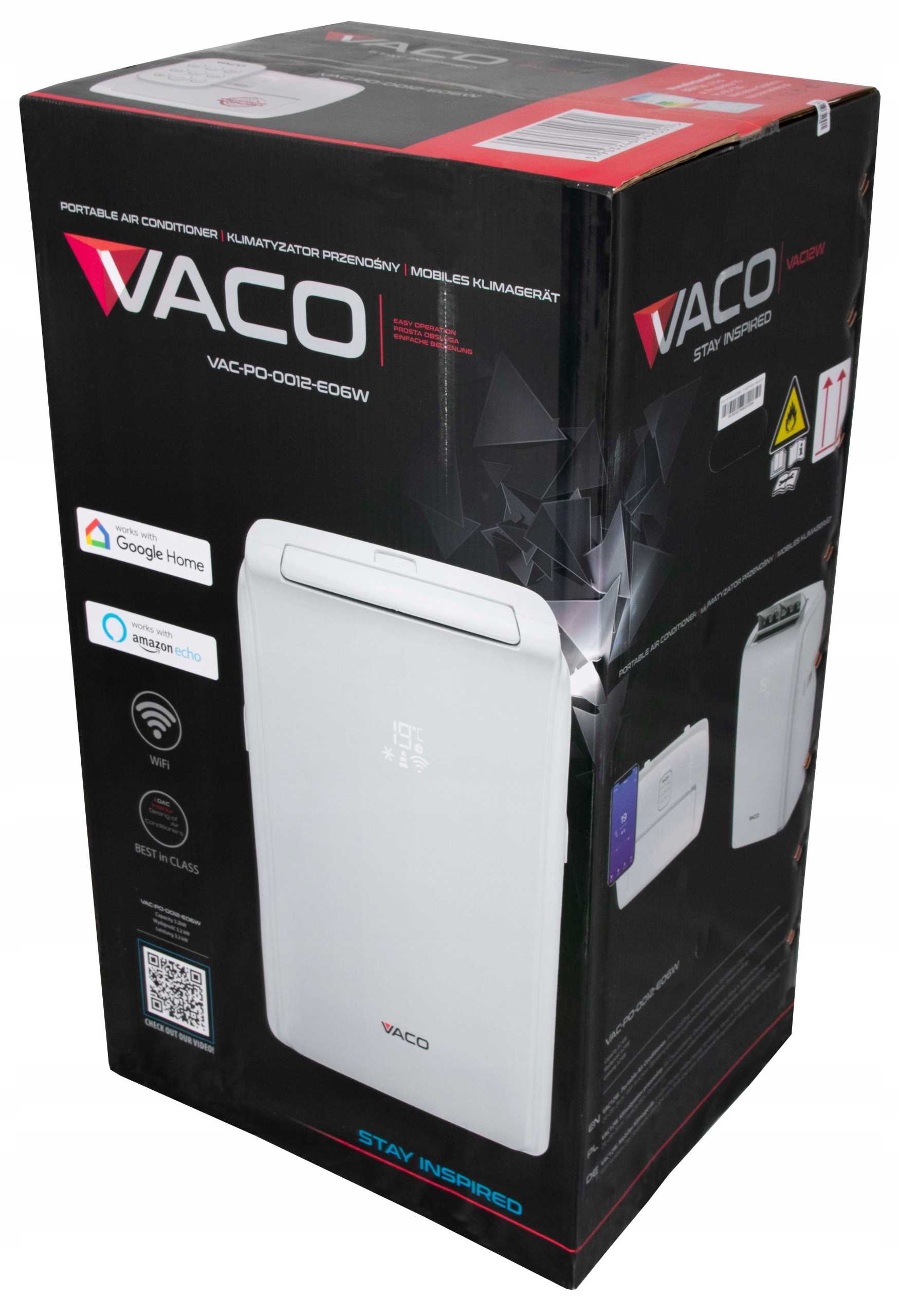 klimatyzator przenośny vaco arrifana vac0909w