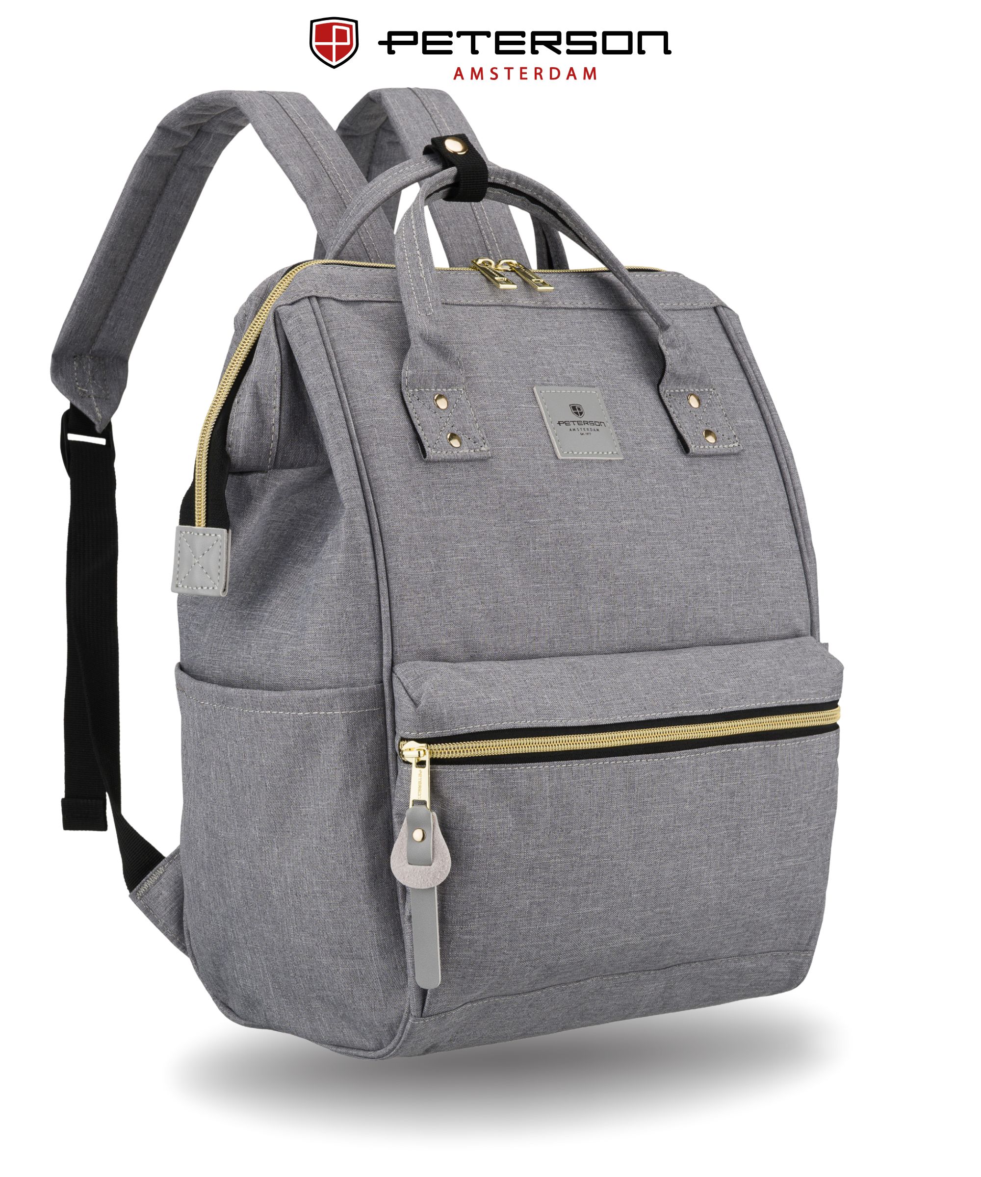 plecak materiałowy ptn alfa-5288 gray