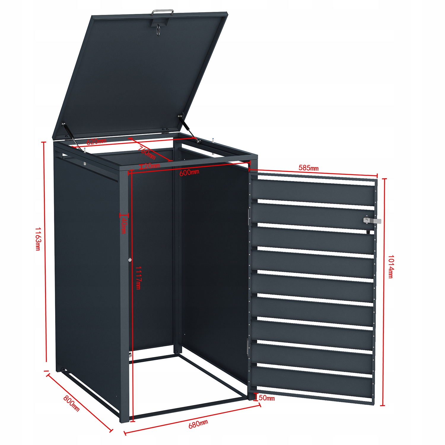osłona kosza na śmieci zabudowa śmietnika schowek