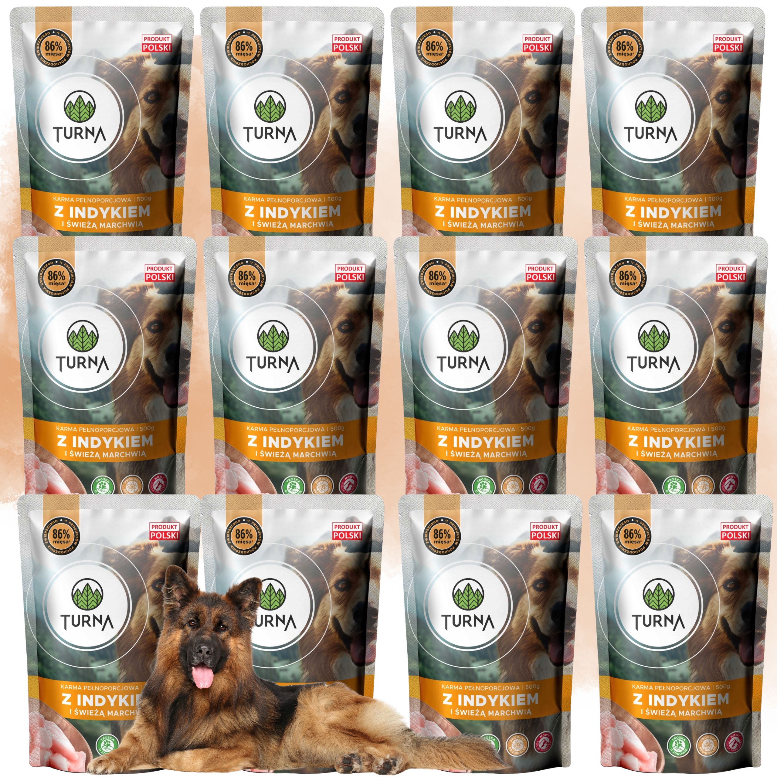 mokra karma dla psa indyk turna 500g karmy na nadwrażliwość psów naturalna