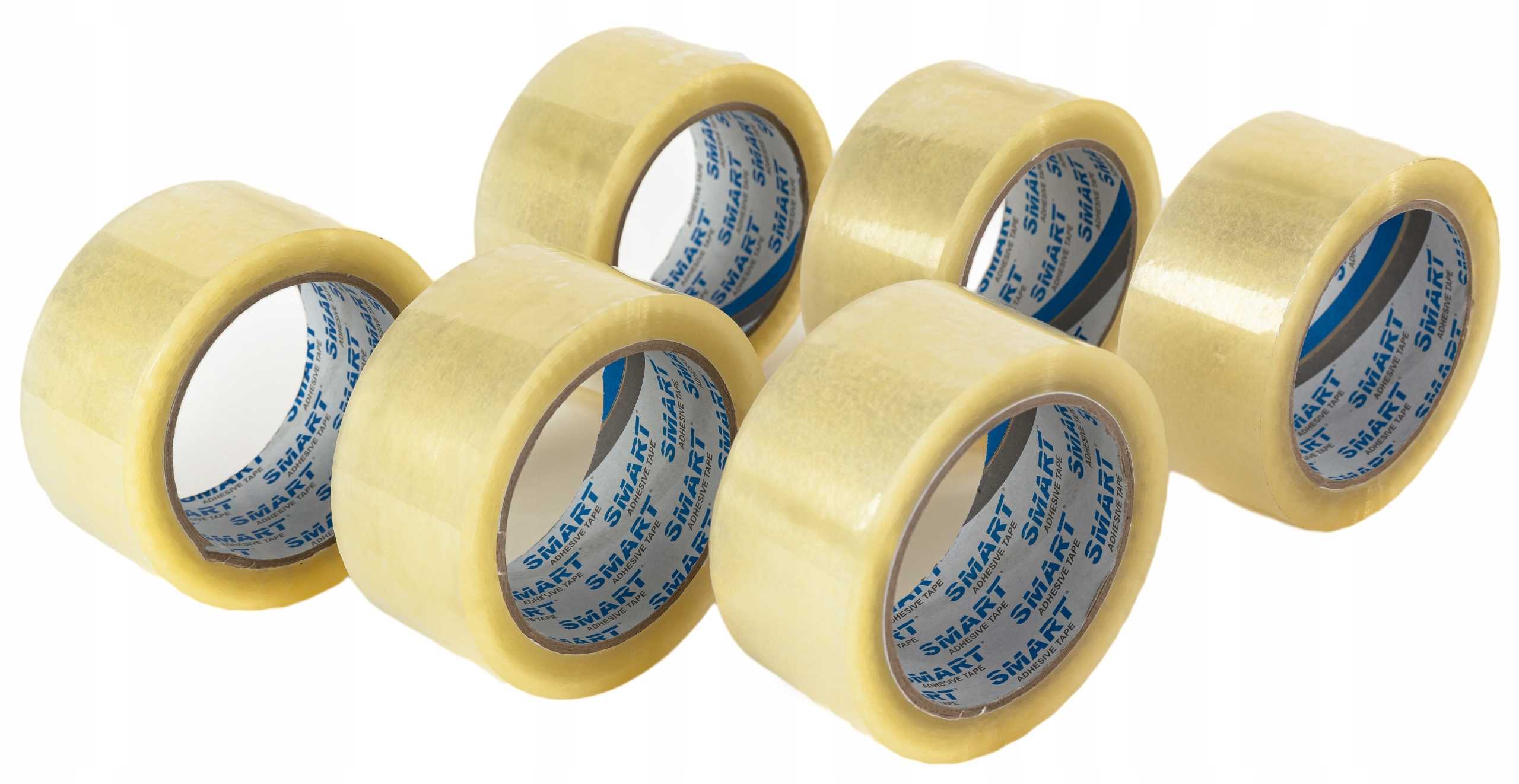 taśma pakowa smart transparent akryl 48/100y - 6 szt.