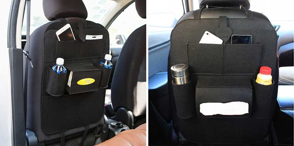 organizer na fotel samochodowy - filc