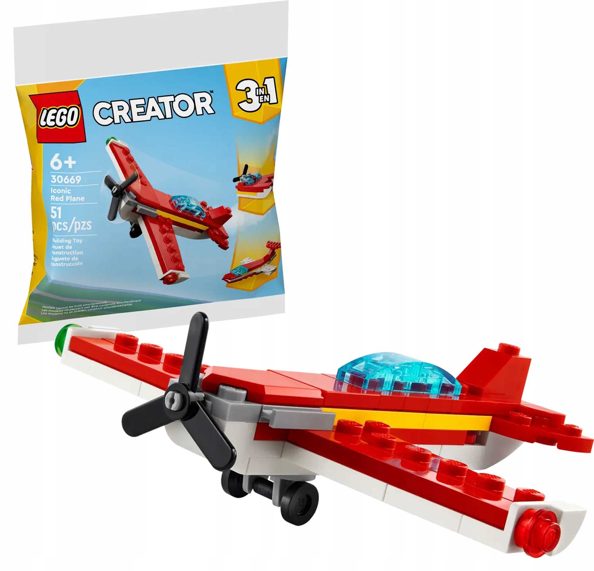 30669 - lego creator - kultowy czerwony samolot