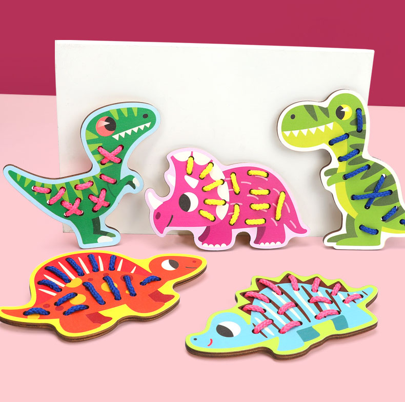 gra logiczna zręcznościowa przeplatanka dinozaury jhtoy-428