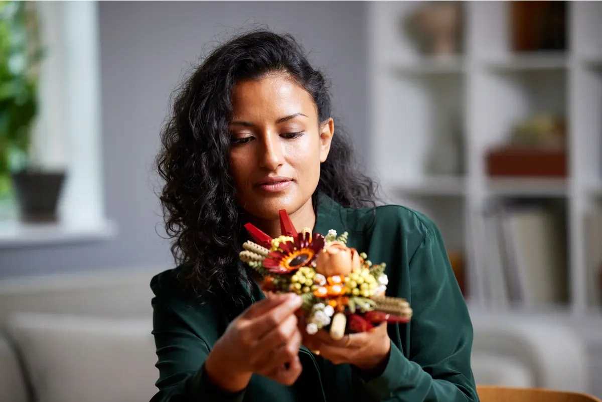 10314 - lego the botanical collection - stroik z suszonych kwiatów