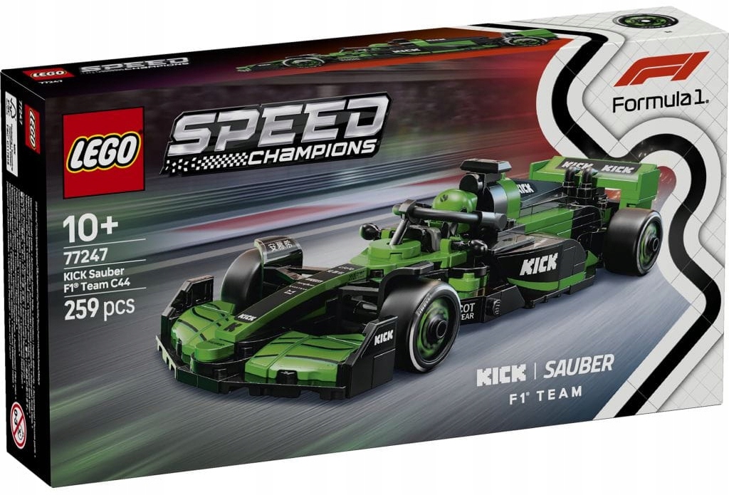 77247 - lego speed champions - bolid f1® kick sauber team c44