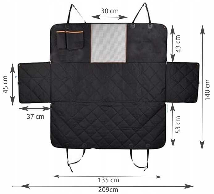 pokrowiec do samochodu - mata dla psa mp5403