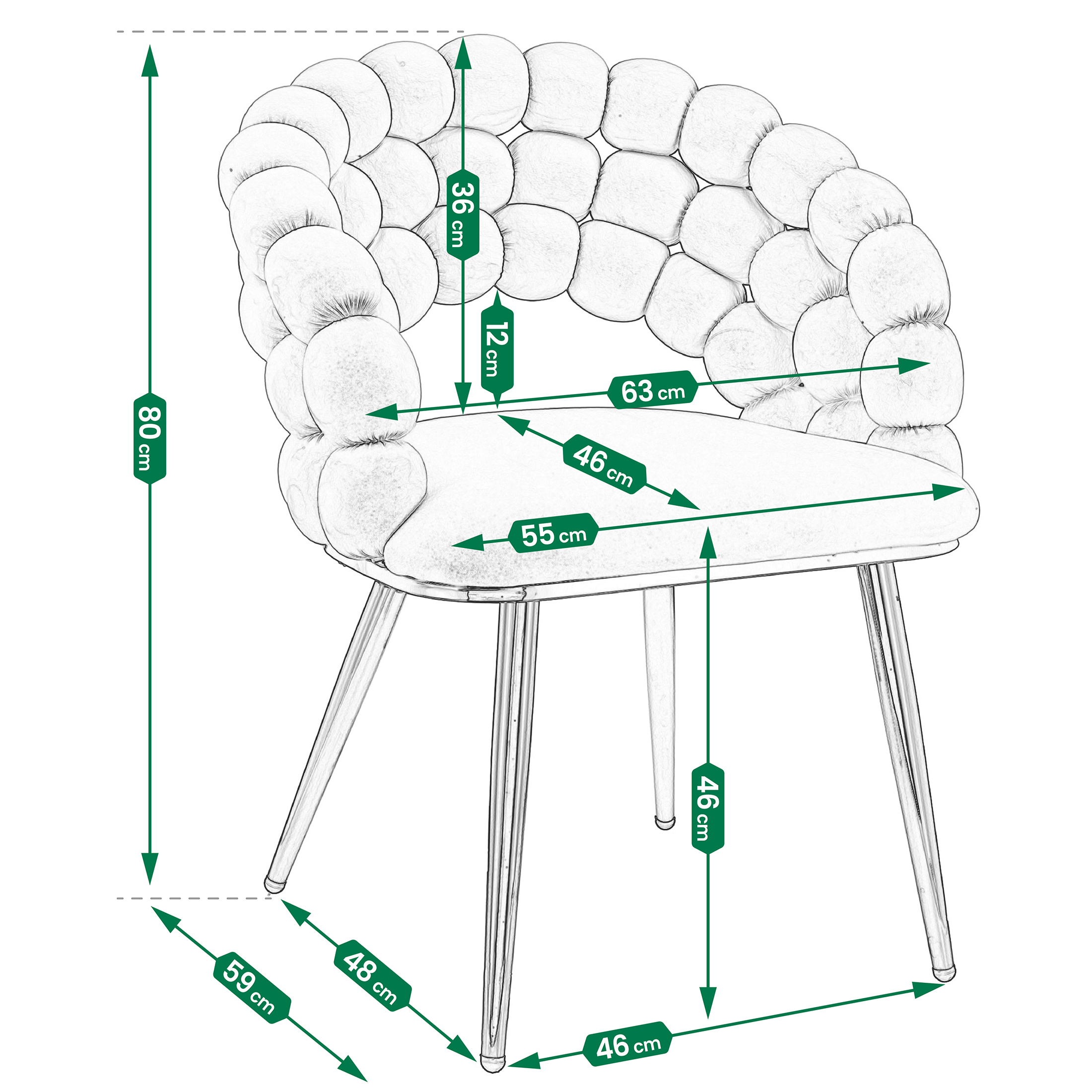 krzesło beżowe bella