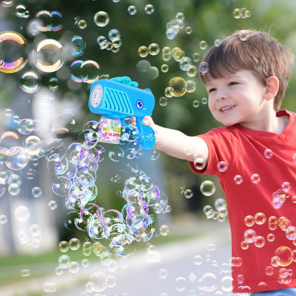 pistolet na bańki mydlane aparat do tworzenia baniek mydlanych + płyn