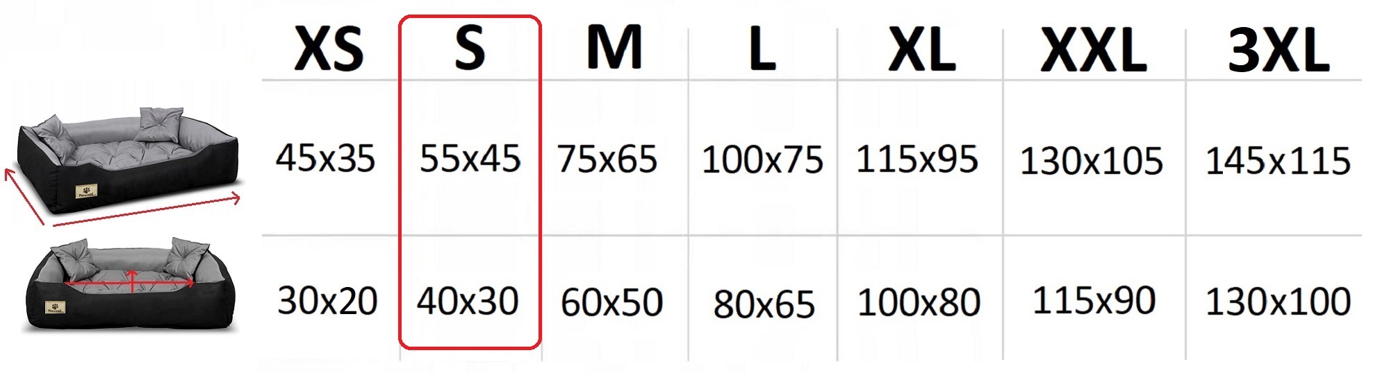 legowisko dla psa kojec prestige 55x45 cm wodoodporne czarne