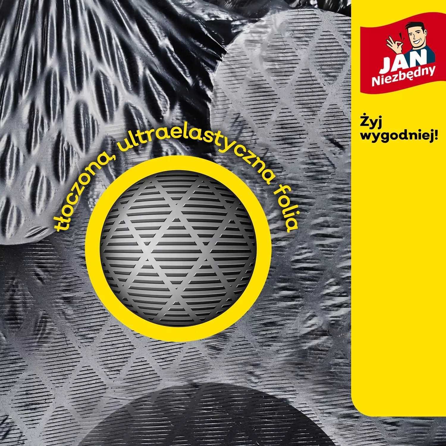 jan niezbędny worki ld magnum flex taśma 60l 10szt. - 5 op.