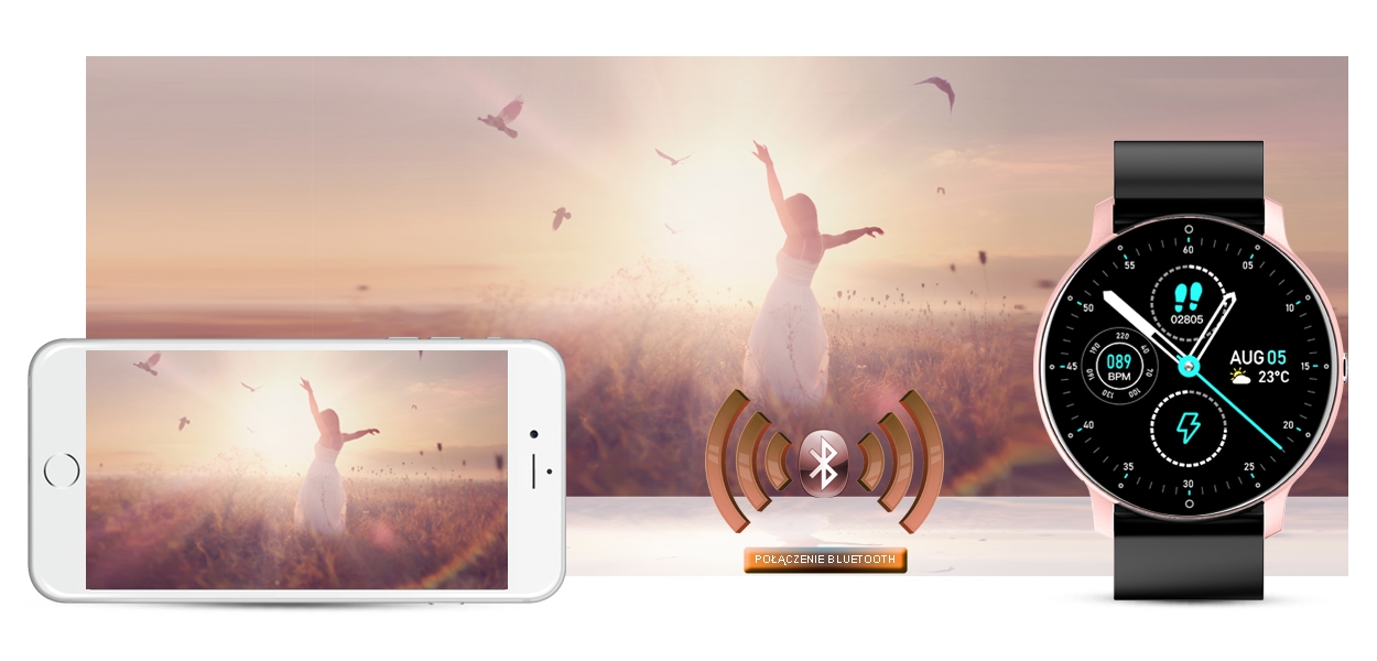 smartwatch damski gravity gt1-2