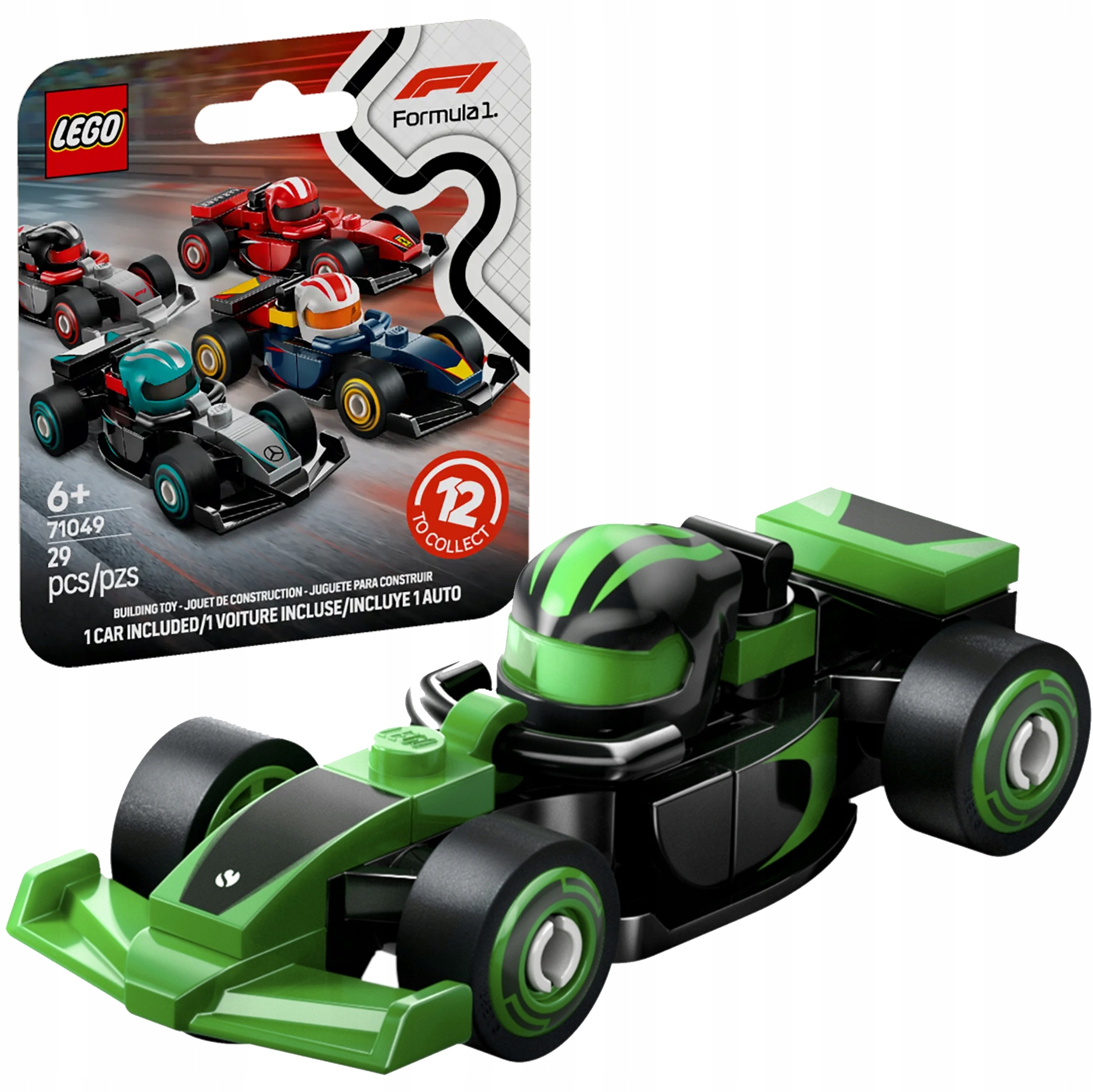 71049 - lego minifigures - bolid formuła f1 sauber