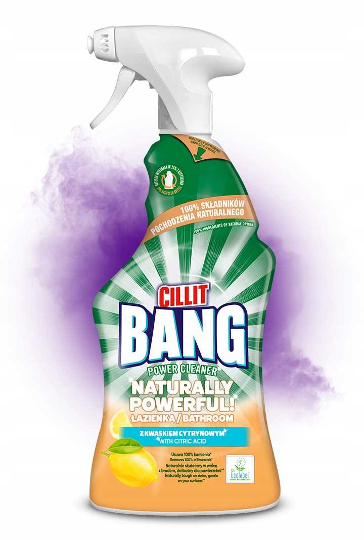 cillit bang naturally powerful łazienka 750ml spray