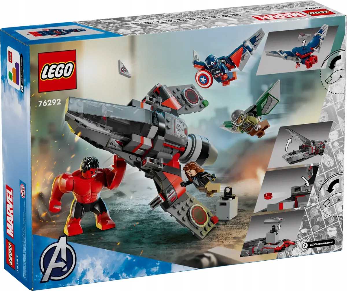 76292 - lego super heroes - kapitan ameryka kontra czerwony hulk — bitwa