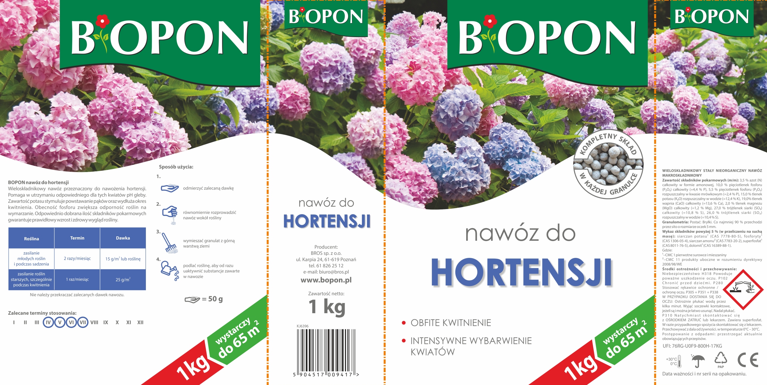 bopon - nawóz do hortensji granulat 1kg