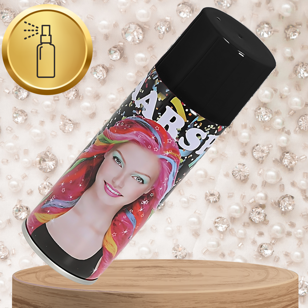 koloryzujący spray do włosów lakier czarny brokat 250 ml