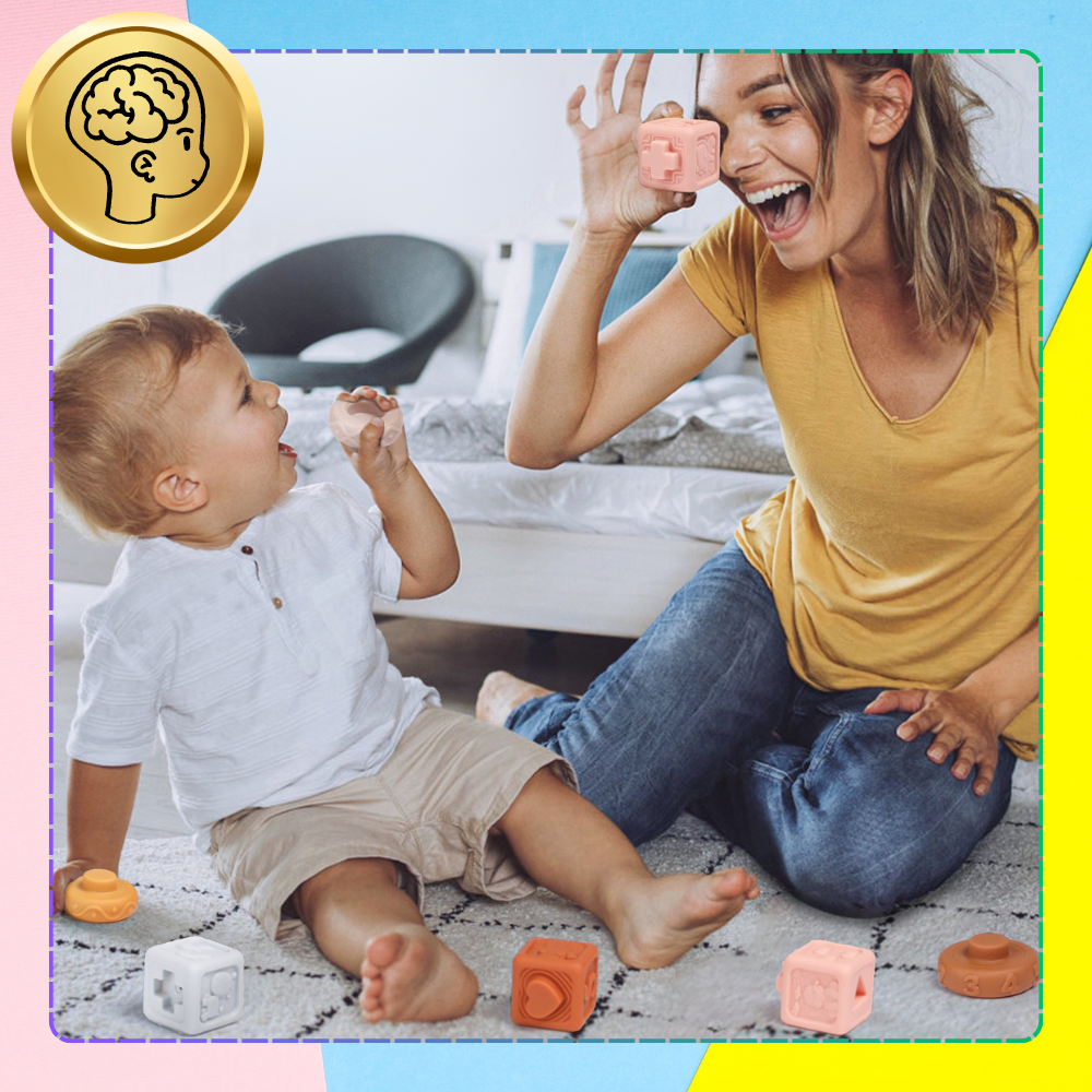 miękkie kreatywne klocki sensoryczne dla niemowląt dzieci funkcja gryzaka