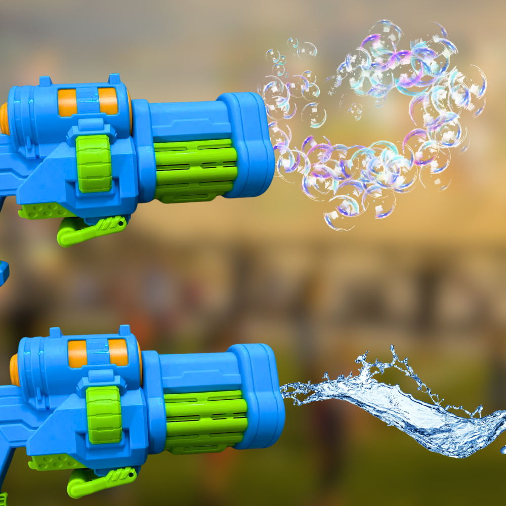 pistolet bazuka na bańki i wodę elektryczny automatyczny karabin wodny