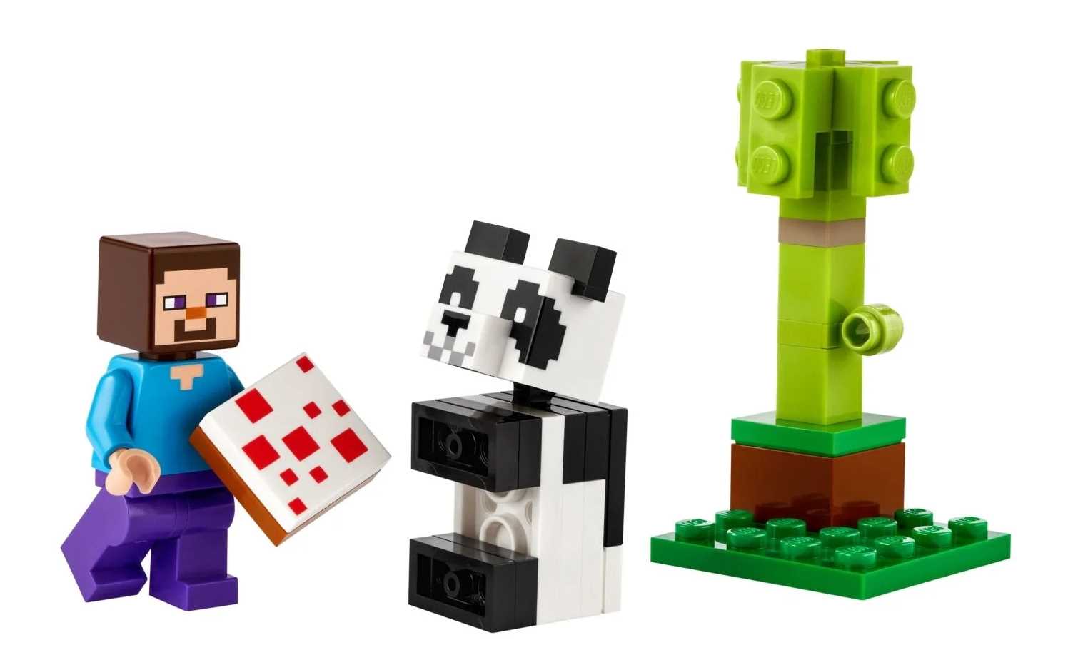 30672 - lego minecraft - steve i mała panda
