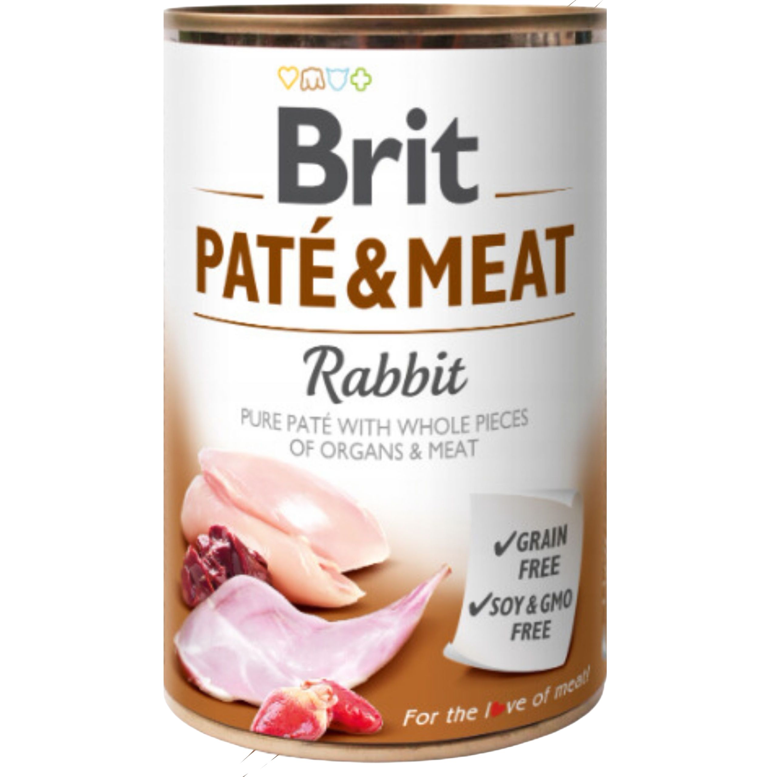 mokra karma dla psa brit pate & meat rabbit 400 g z królikiem bezzbożowa