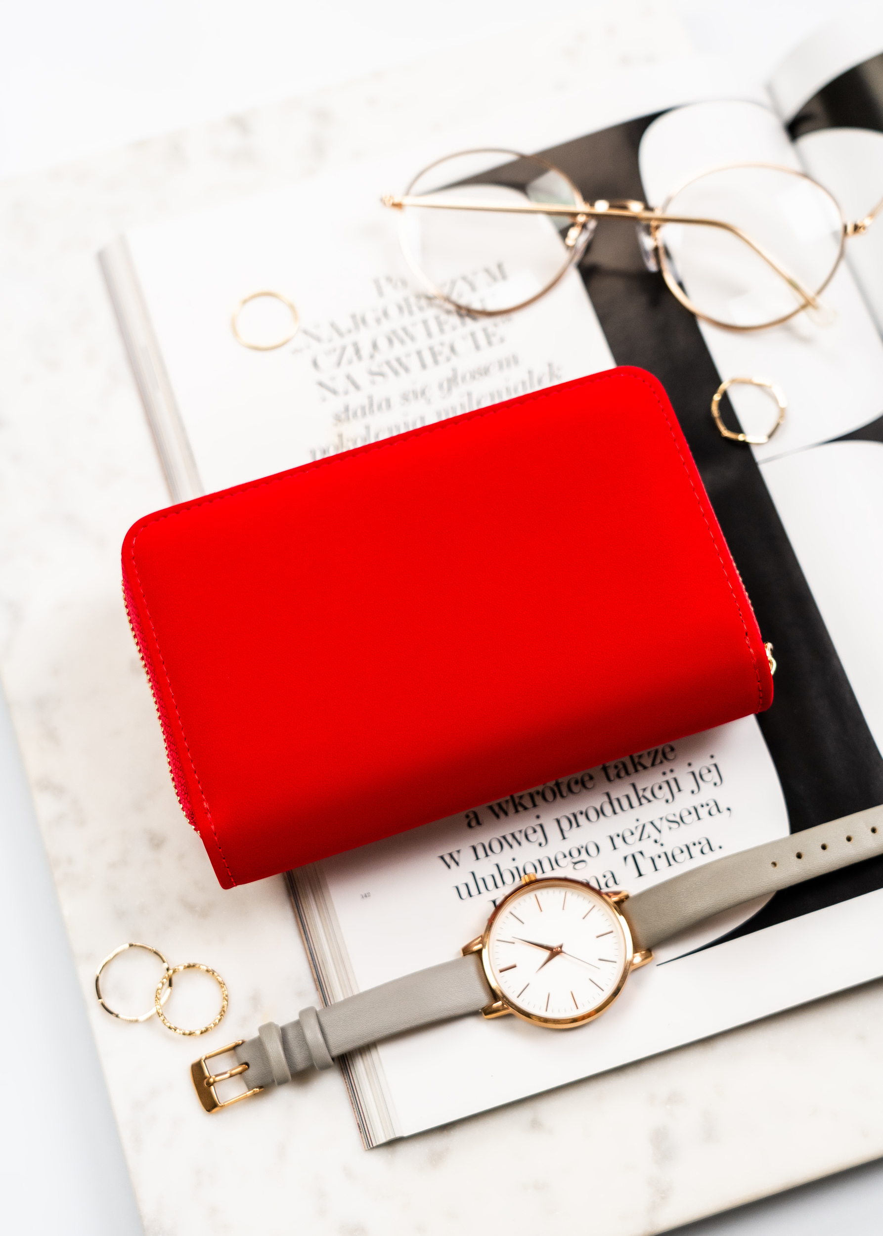 portfel damski eko ptn 0015-ji-9419 red