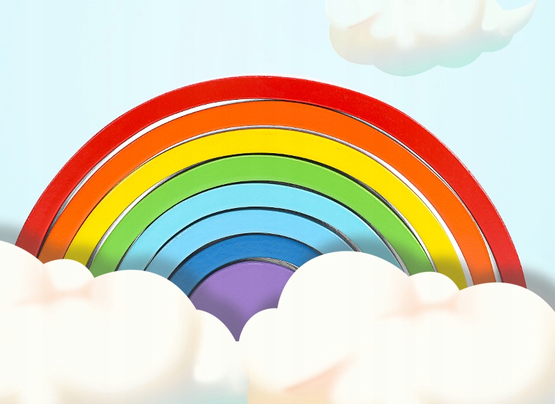 drewniane klocki tęcza jhtoy-318