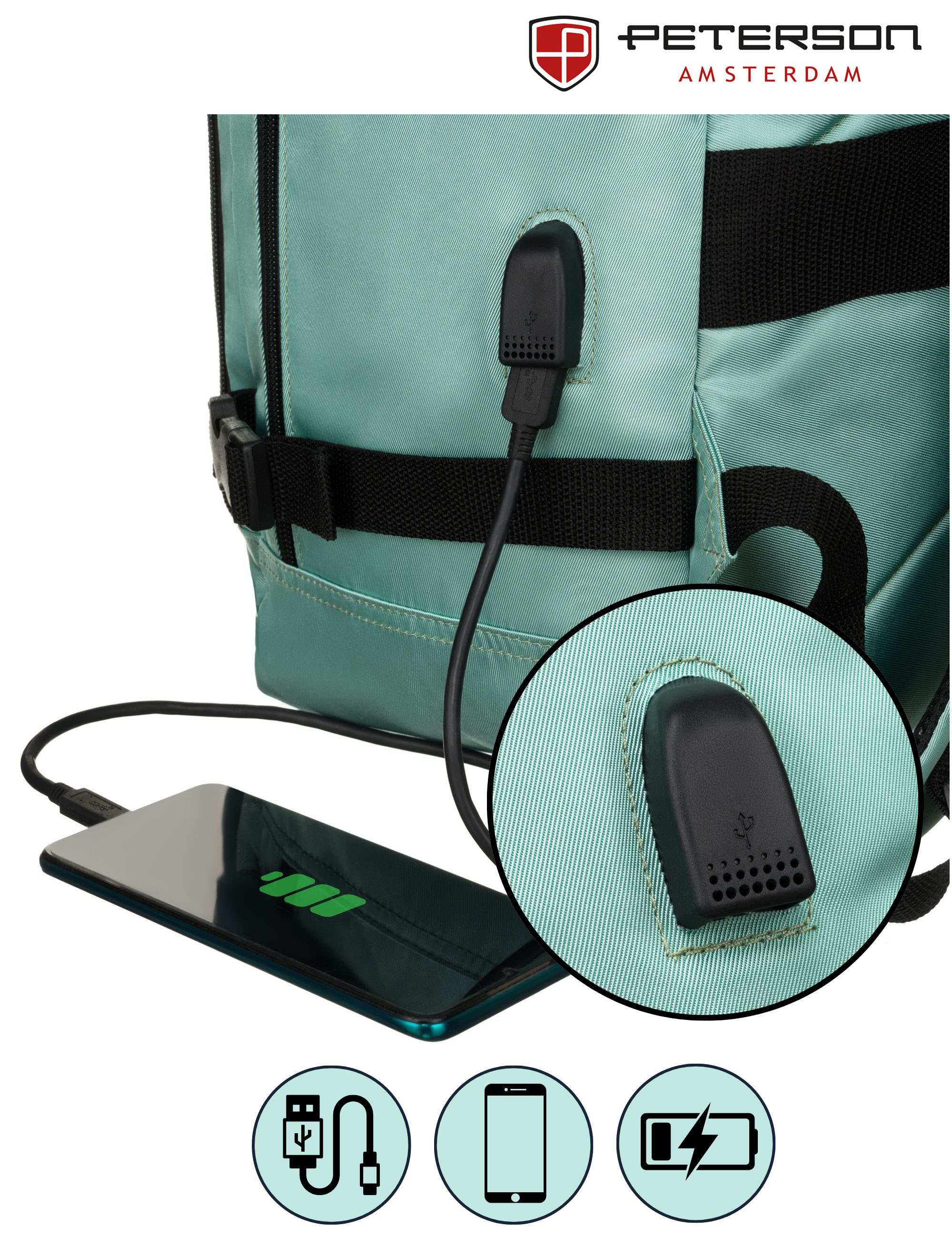 plecak ptn app-6677 turquoise