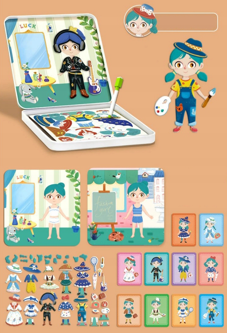 puzzle magnetyczne ubrania zkb-2013