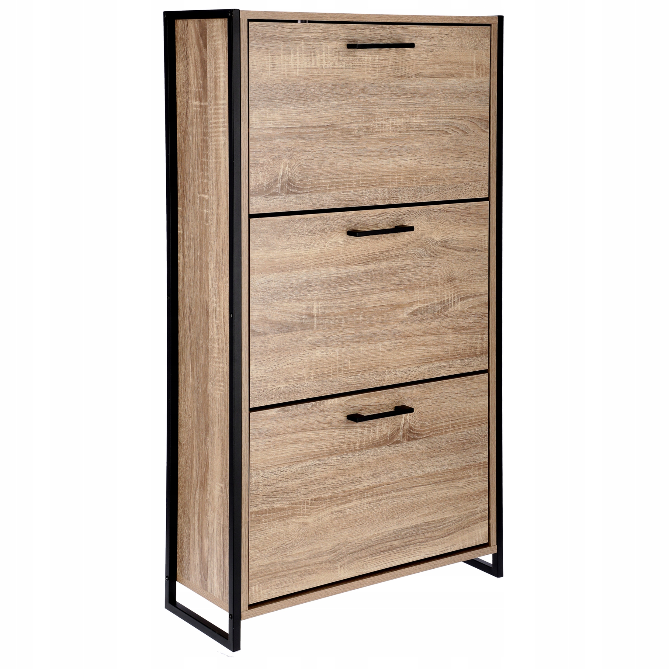 szafka na buty regał 3 komory obuwie komoda pojemna do przedpokoju loft