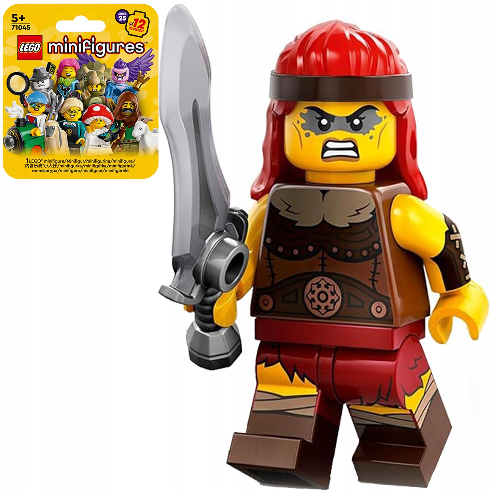 71045 - lego minifigures - barbarzyńca col25-11 / seria 25