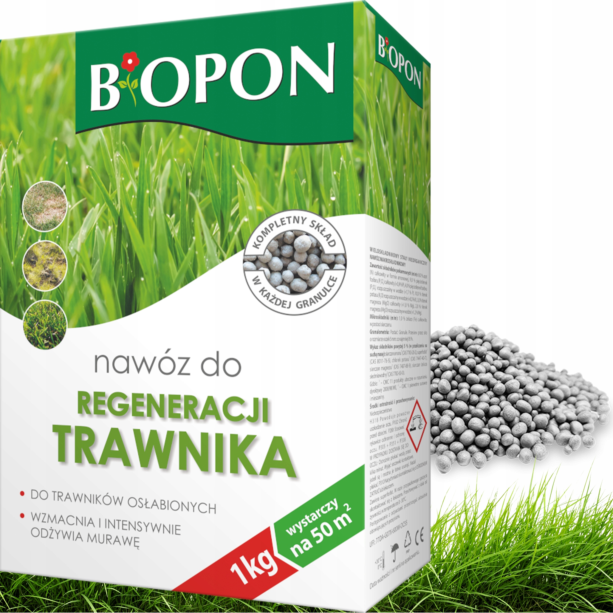 bopon - nawóz do regeneracji trawnika granulat 1kg