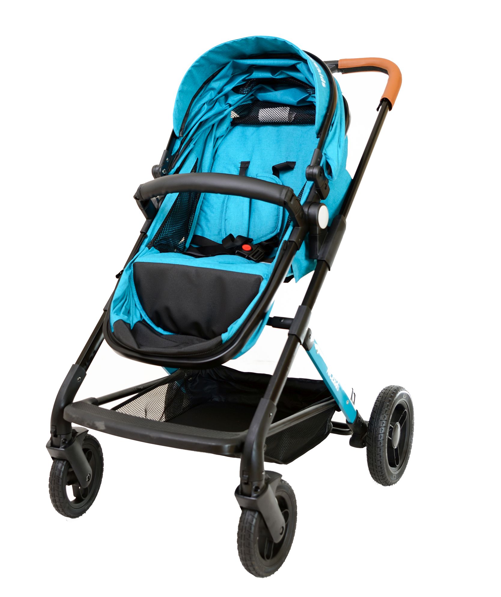 wózek dla dzieci aluminiowy 3w1 508 nicekids seledynowo czarny