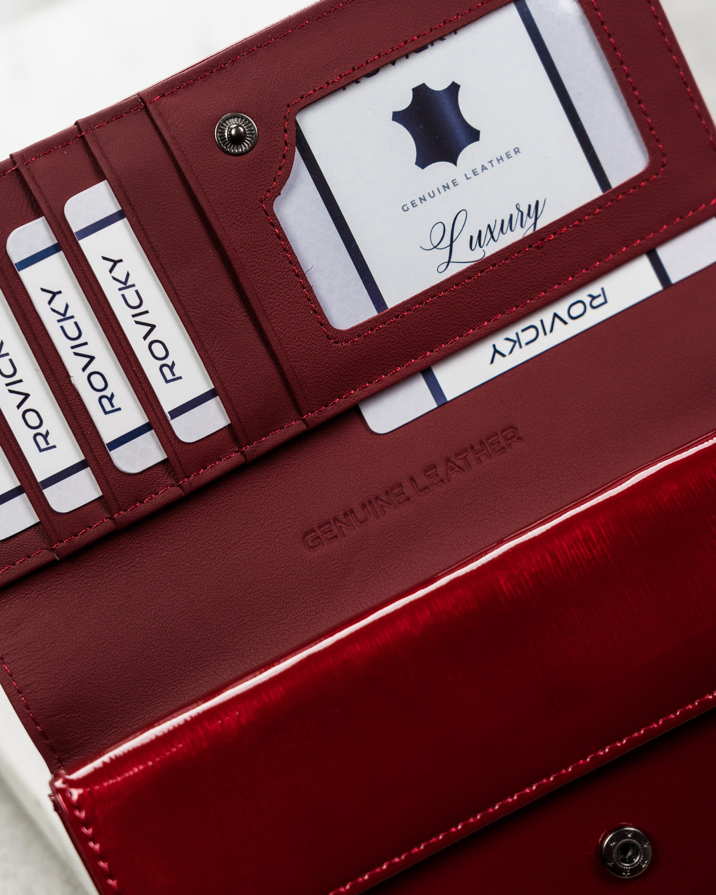 portfel damski skórzany h22-1-sh9-5966 red