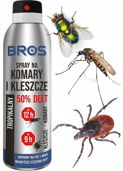 bros - spray na komary i kleszcze 50% deet 90ml - 2 szt.