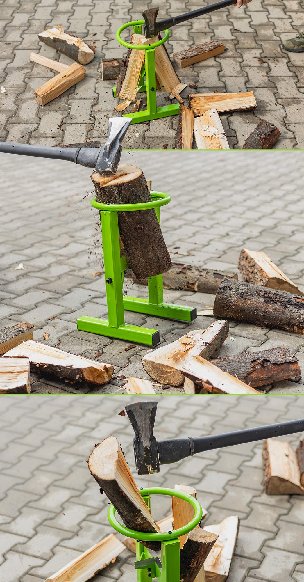 rębak do drewna ls200a - pojedynczy (łuparka)