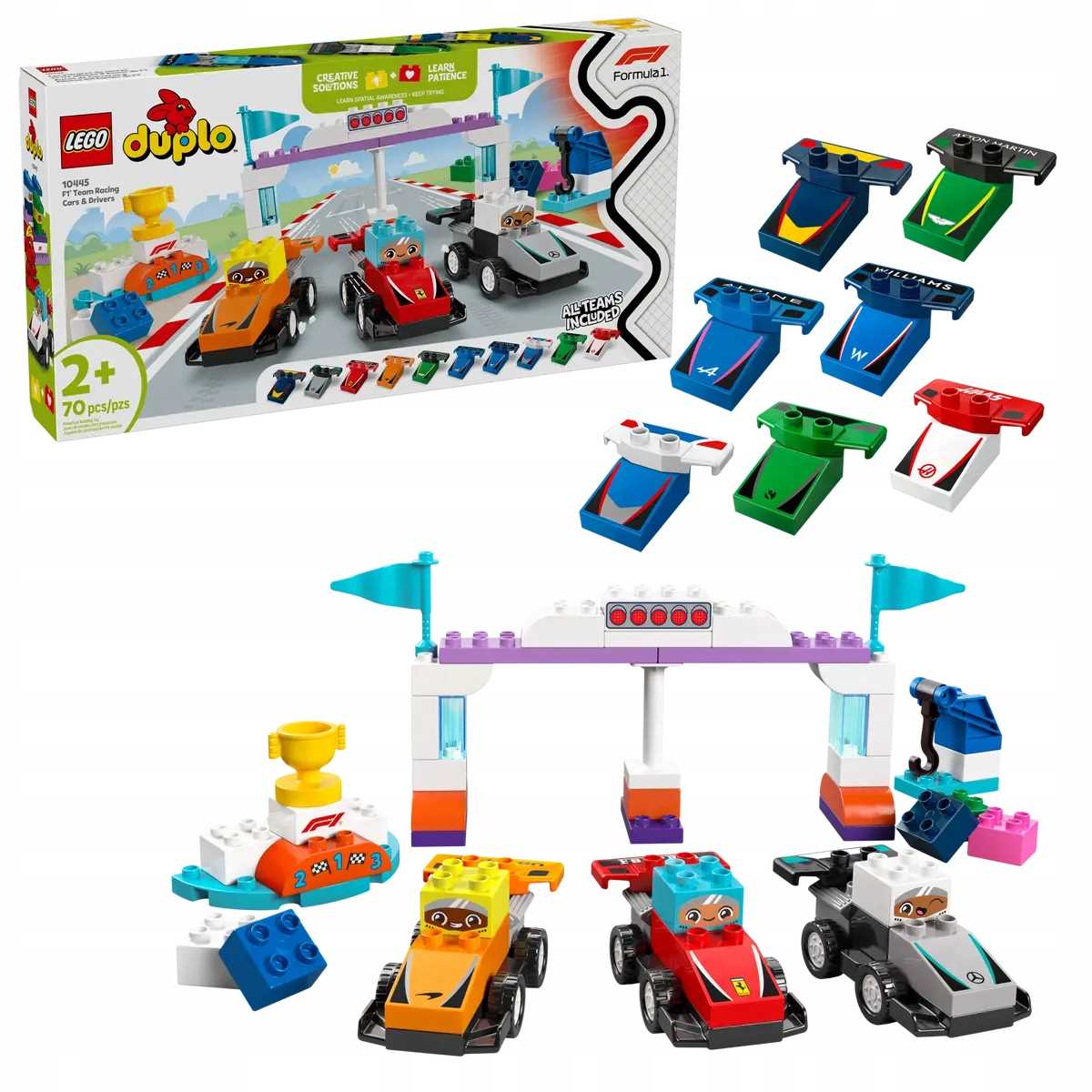 10445 - lego duplo - bolidy i kierowcy f1®